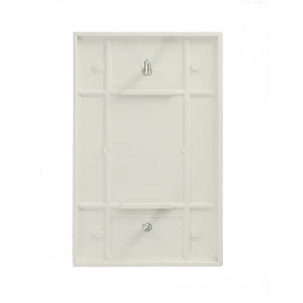 3 Leviton Almond 1-Gang Blank MIDWAY Box Mount Wallplate Plastic Covers 80514-A