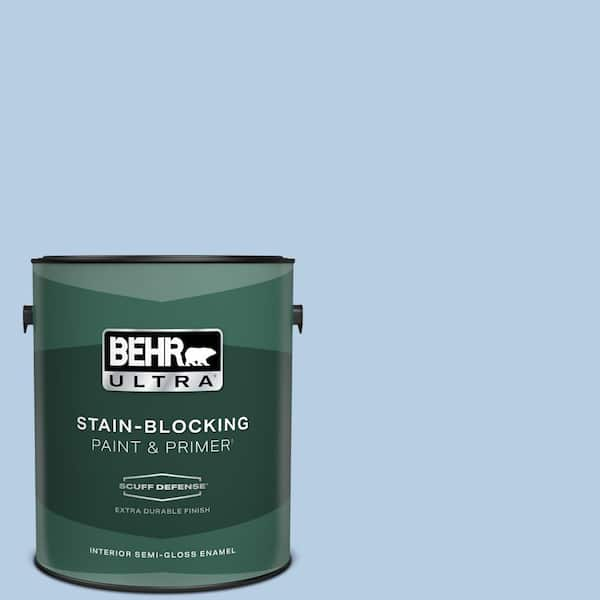 BEHR ULTRA 1 gal. #570C-3 Tender Twilight Extra Durable Semi-Gloss Enamel Interior Paint & Primer