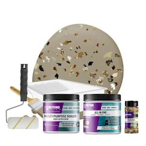 BEYOND PAINT Pebble Flat Countertop Kit with Oxford Bronze Flecks