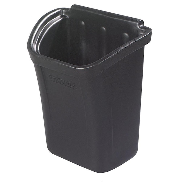 7 Gal. Black Trash Bin for Bussing Cart