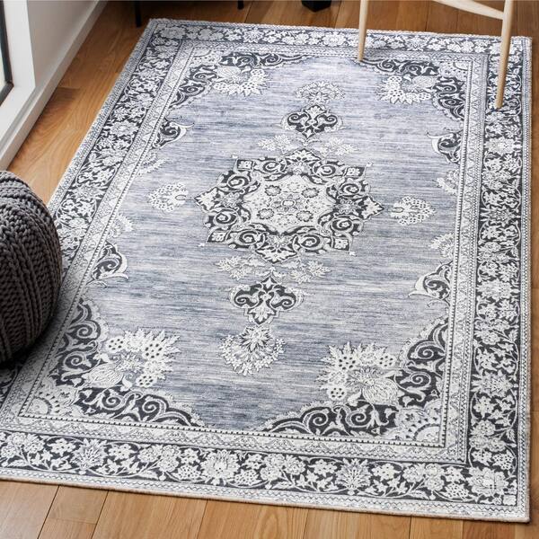 Style Haven Marissa Washable Distressed Oriental Sage Green/ Grey Area Rug  - On Sale - Bed Bath & Beyond - 35738009