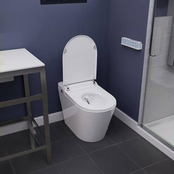 ANZZI ENVO Echo Elongated 1.28 GPF Smart Bidet Toilet in White