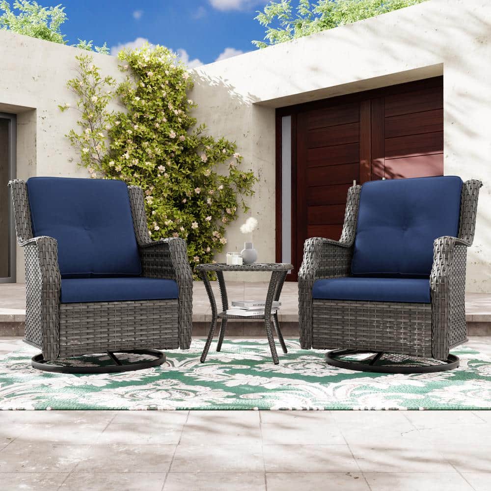 テーブル・チェア・ハンモック tarp to tarp Basta Redskapet drip chair JOYSIDE 3-Piece Wicker Patio Swivel Rocking Chair Outdoor