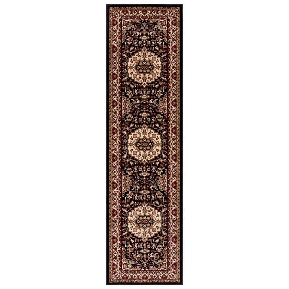Isfahan Medallion Black 2 ft. x 7 ft. Traditional Runner Rug price history on PriceWatchPro