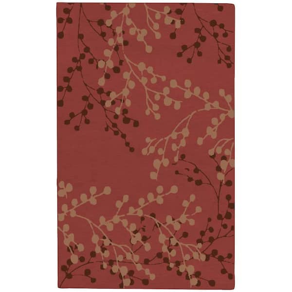 Artistic Weavers Blossoms Rust 8 ft. x 10 ft. Area Rug