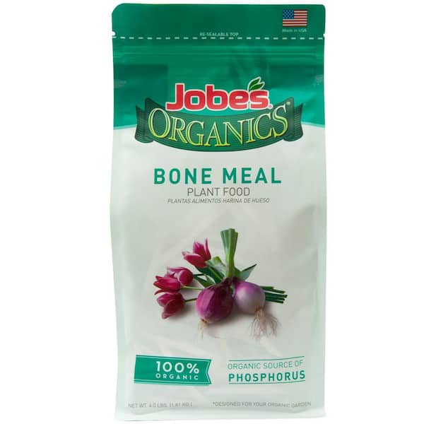 Jobe's Organics 4 lb. Organic Bone Meal Plant Food Fertilizer, OMRI Listed