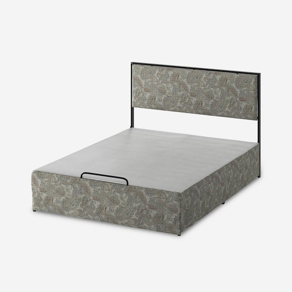 JAYDEN CREATION Nicky Modern 2 Piece King Bedroom Set with Metal Base-PAISLEY