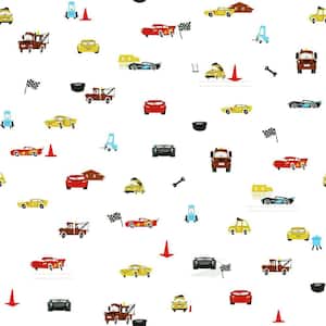 56 sq. ft. Disney And Pixar Cars Racing Spot Wallpaper