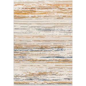 Valet Ivory/Multi Abstract 5 ft. x 7 ft. Indoor Area Rug