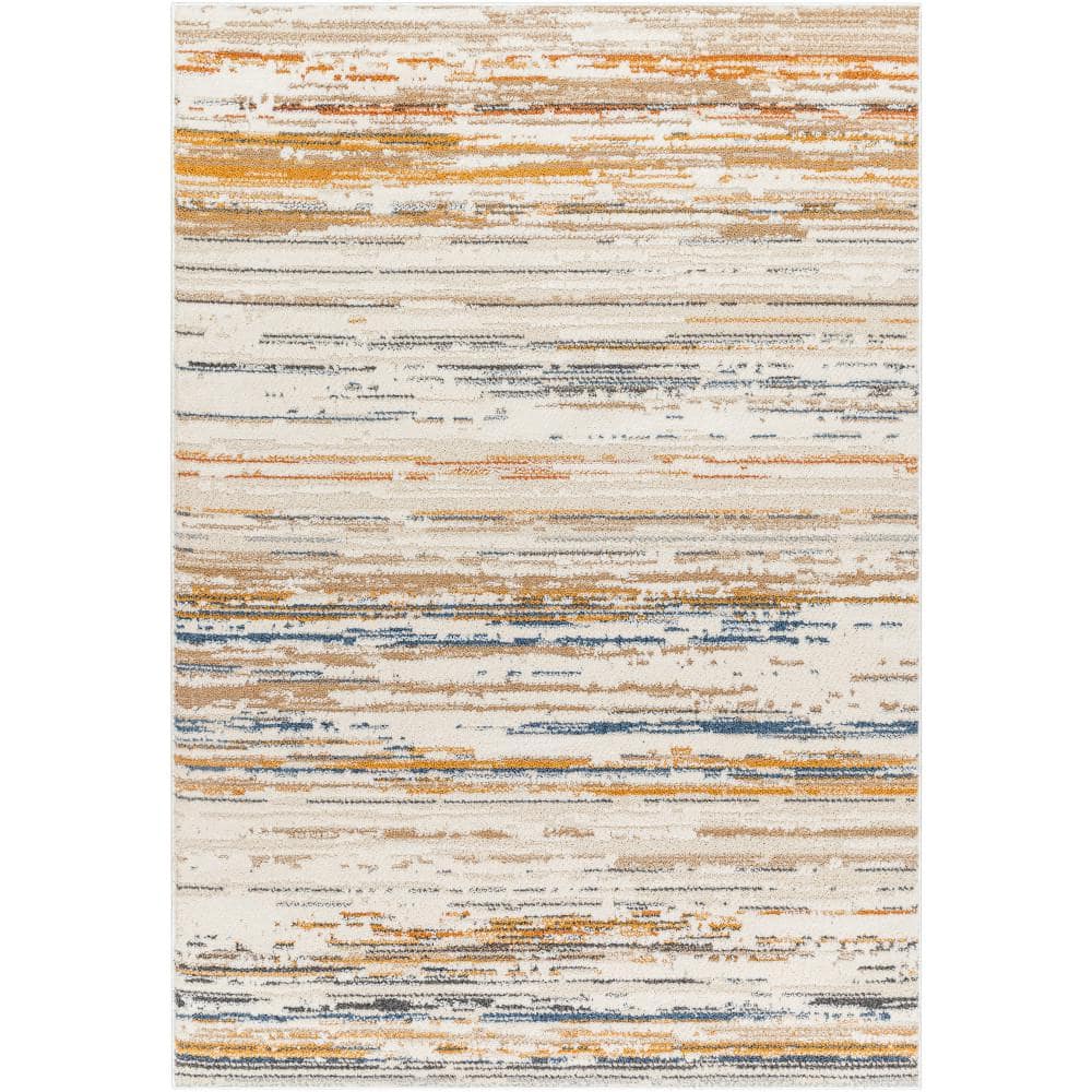 Multicolor Ivory Area Rug Livabliss Valet Ivory/Multi Abstract 8 ft. x 10 ft. Indoor Area Rug ...