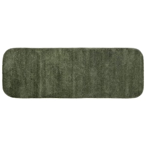 Traditional Deep Fern 22 in. x 60 in. Washable Bathroom Accent Rug