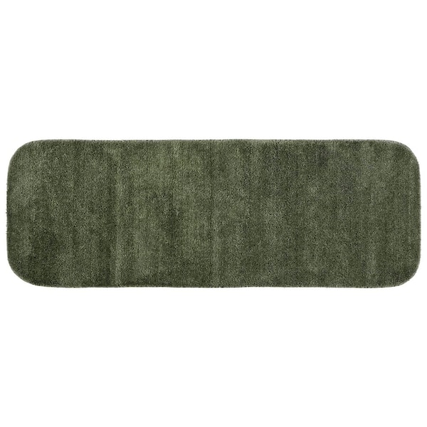 Garland Rug Traditional Deep Fern 22 in. x 60 in. Washable Bathroom Accent Rug