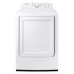 7.2 cu. ft. Vented Top Load Not Stackable Electric Dryer in White with Damp Alert, Lint Filter, Sensor Dry