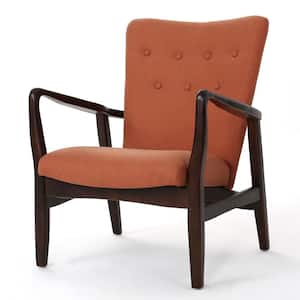 Becker Orange Fabric Arm Chair
