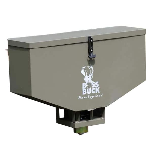 BOSS BUCK 80 lbs. Non-Typical ATV Feed Spreader and Seeder, Grey