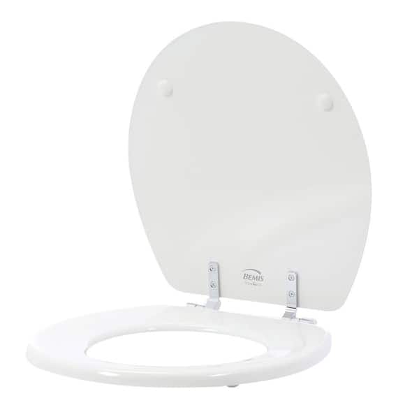 BEMIS STA-TITE Round Closed Front Toilet Seat in White