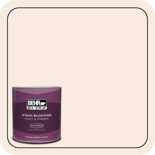 BEHR ULTRA 1 qt. #W-D-110 Soft Muslin Extra Durable Eggshell Enamel Interior Paint & Primer