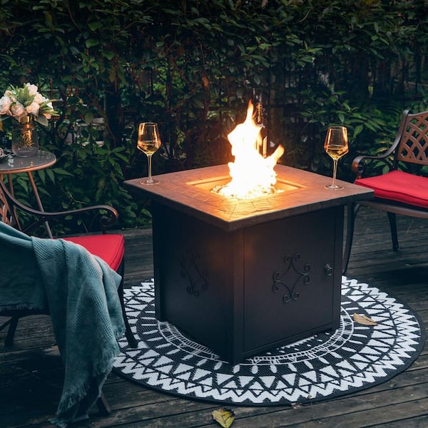 High-End Propane Fire Pit Table With 50,000 BTU Output