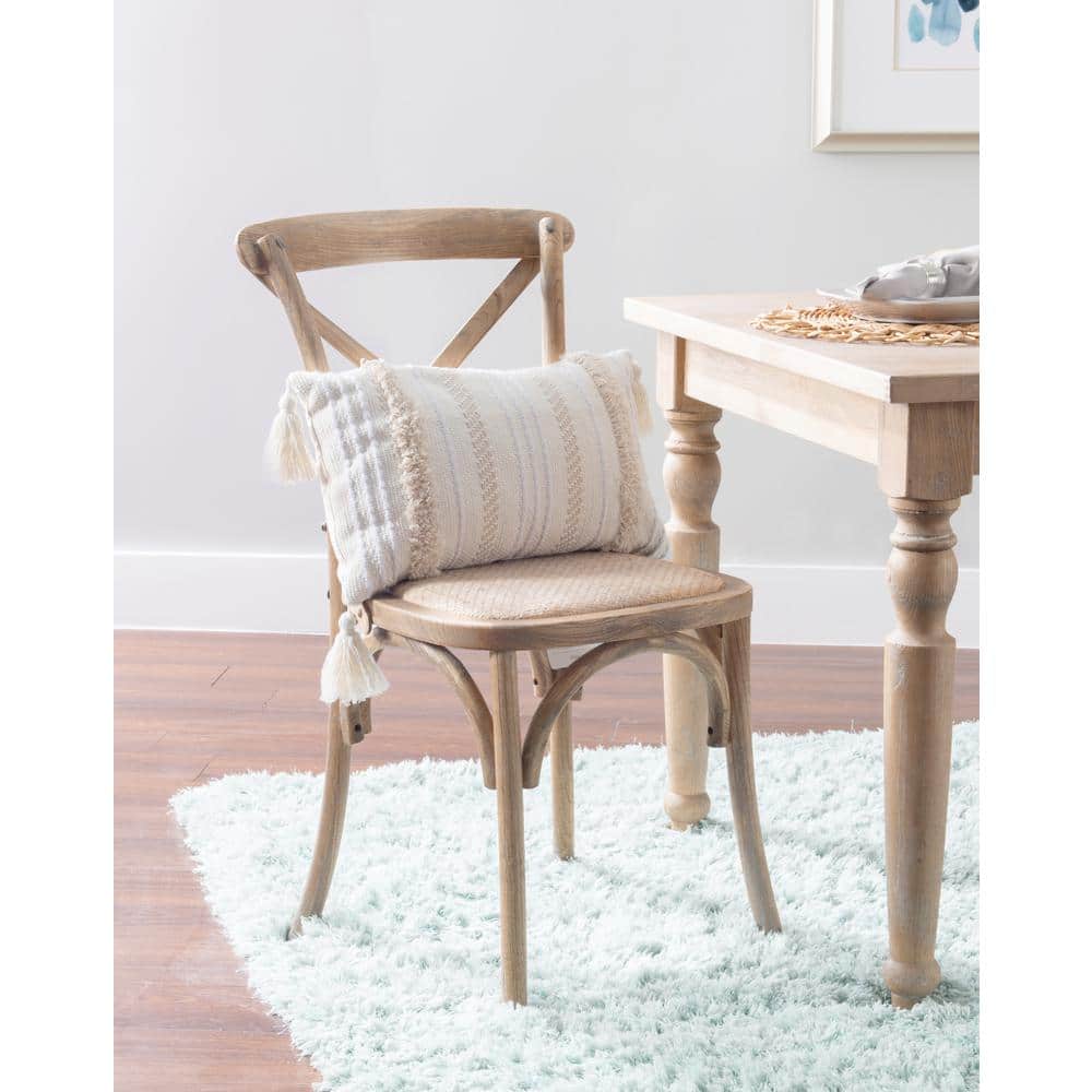 Set of 2 Gray Wood Armless Side Chairs