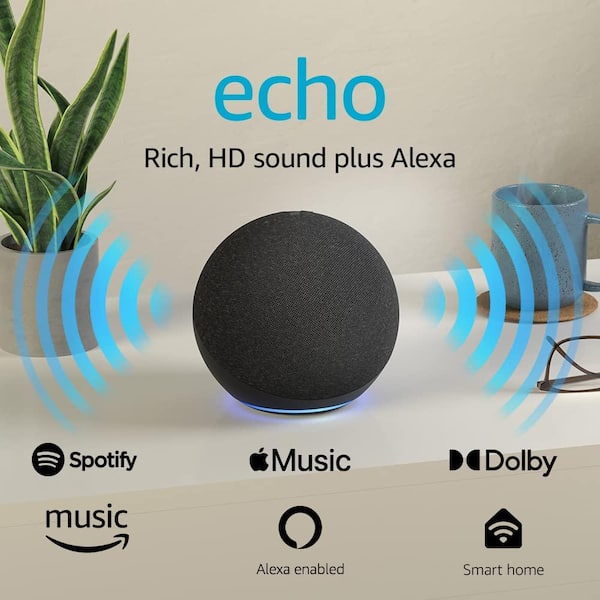 Echo Pop Alexa Smart Speaker Black Factory Sealed Model