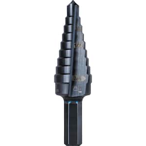 Step Drill Bit Double Fluted #3, 1/4 to 3/4-Inch