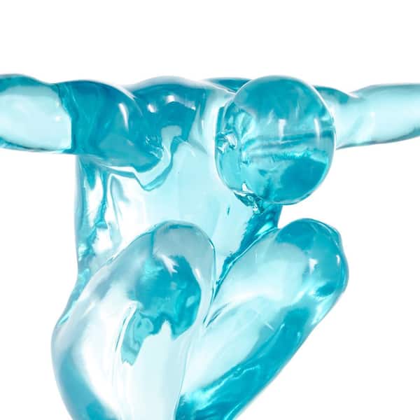 リテン　Liten sheer sculpture tops シアー　ミント Litton Lane 13 in. x 19 in. Light Blue Resin Tinted Posing People