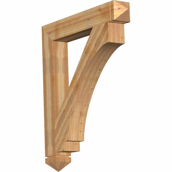 Ekena Millwork 6 in. x 48 in. x 42 in. Western Red Cedar Imperial Arts and Crafts Rough Sawn