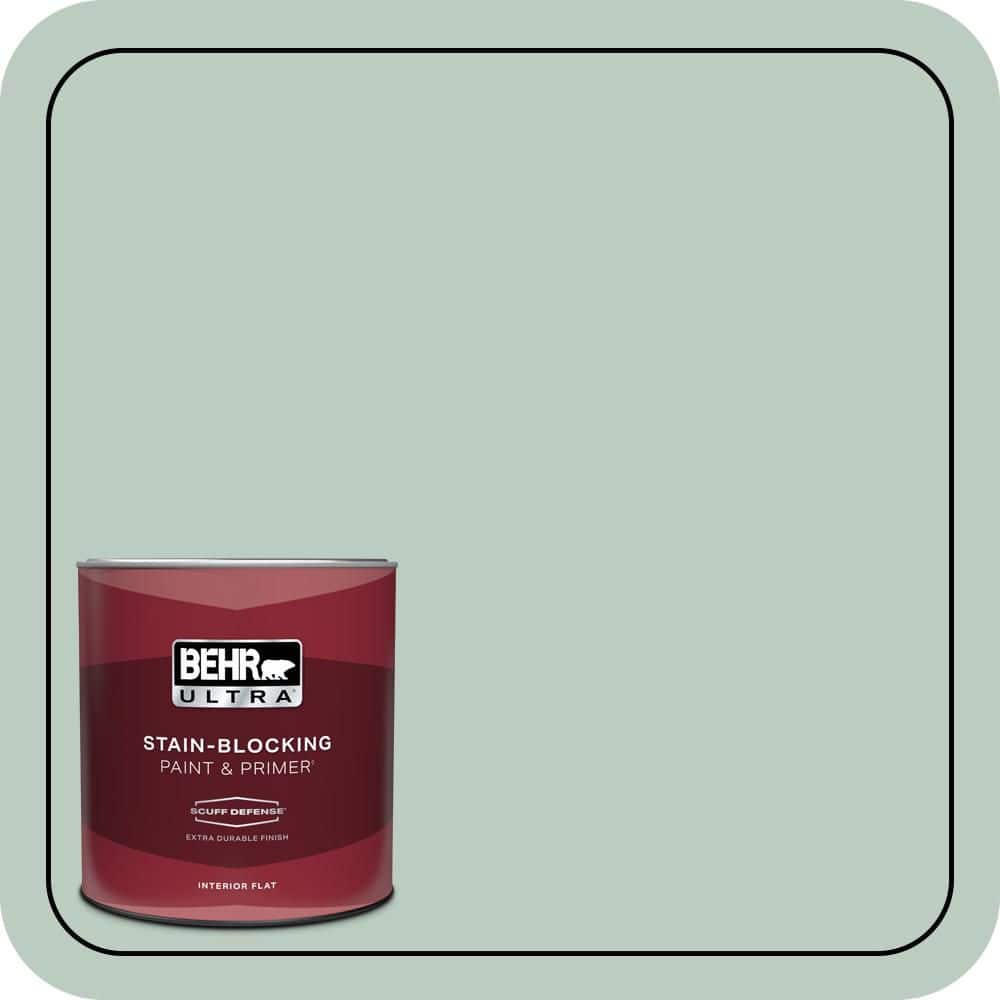 1 qt. #QE-42 Antiqued Aqua Extra Durable Flat Interior Paint & Primer price history on PriceWatchPro