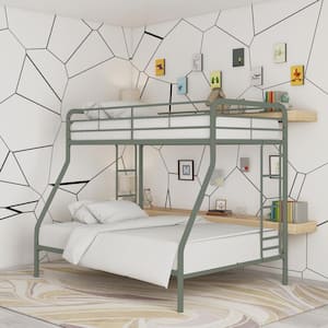 Cindy Twin over Full Metal Bunk Bed, Thyme Green