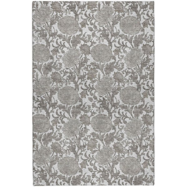 Dream Shag Premium Machine Washable Abstract ADS677 Ivory 10 ft. x 14 ft. Area Rug