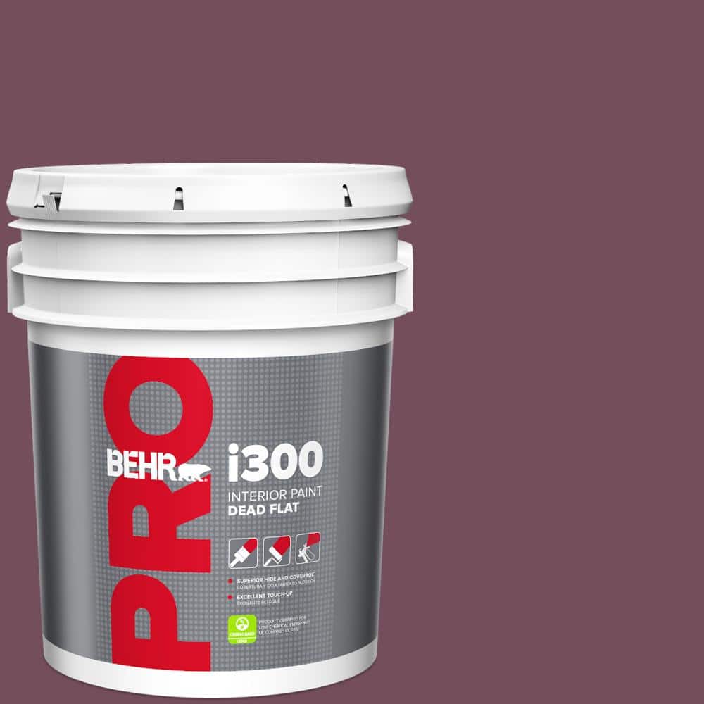 5 gal. #S120-7 Fine Wine Dead Flat Interior Paint price history on PriceWatchPro