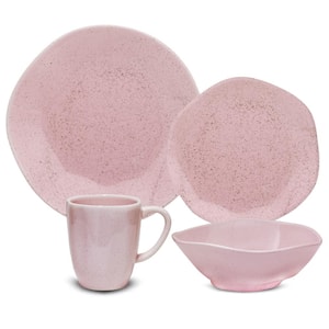 RYO 24-Piece Casual Pink Porcelain Dinnerware Set (Service for 6)