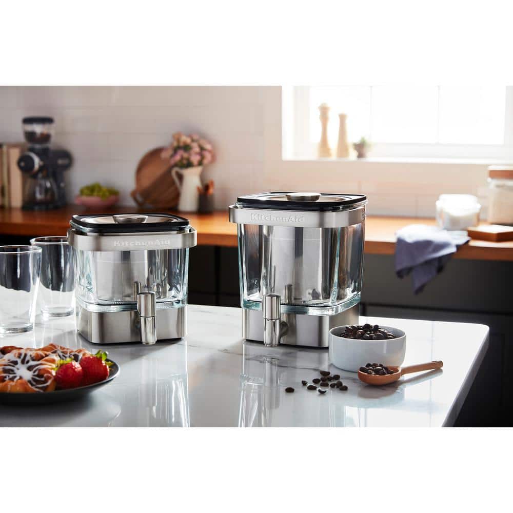 KitchenAid 38 oz Glass and Stainless Steel Cold Brew Coffee Maker