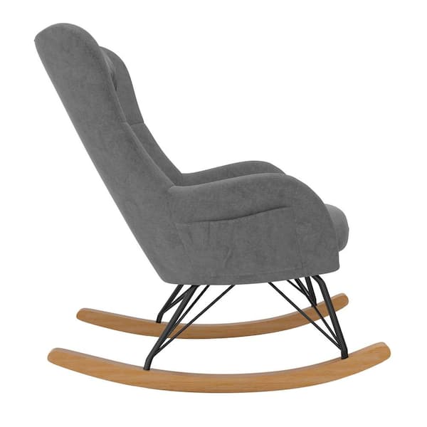 BABY Maeson Gray Rocker Chair - The Home Depot