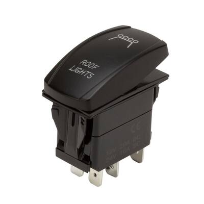 5-Pin Illuminated Rocker Switch for Roof Lights