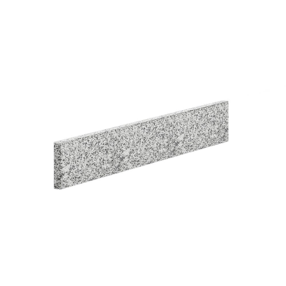 Newport 24.3 in. Granite Backsplash in Gray