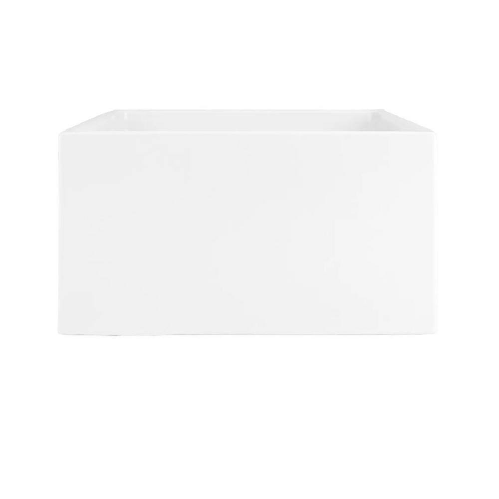Brumfield 30'' White Fireclay Farmhouse Kitchen Sink