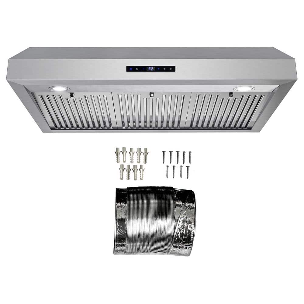 Cosmo 36" Stainless Steel Under Cabinet Range Hood with Touch Controls