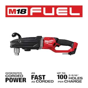 M18 FUEL 18V Lithium-Ion Brushless Cordless GEN 2 SUPER HAWG 1/2 in. Right Angle Drill and Hole Hawg Right Angle Drill