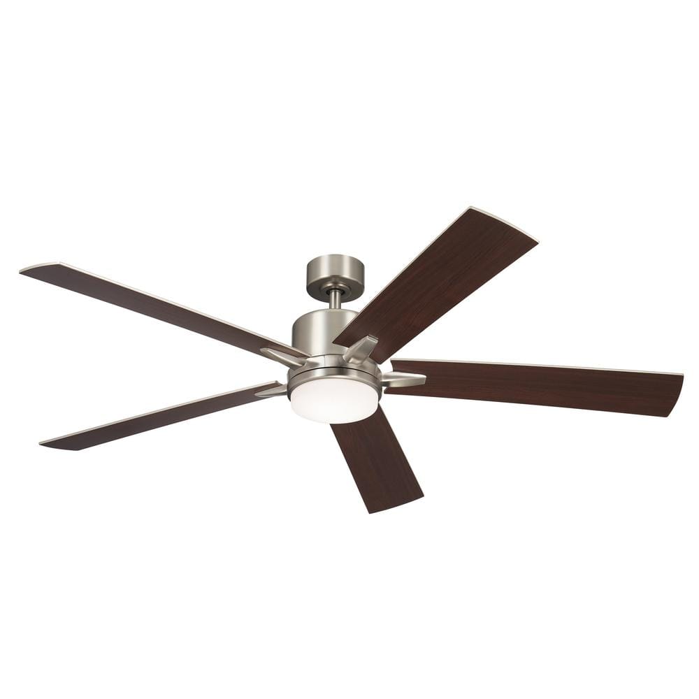 Lucian Elite XL 60 in. Indoor Brushed Nickel Downrod Mount Ceiling Fan with Integrated LED with Wall Control Included price history on PriceWatchPro