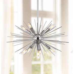 Willa 9-Light Silver Sputnik Hanging Pendant Lighting