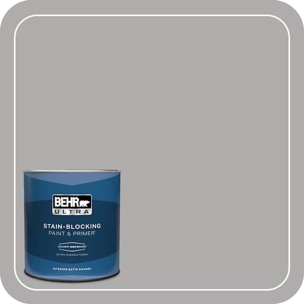 BEHR ULTRA 1 qt. Home Decorators Collection #HDC-NT-27A Soft Pebble Extra Durable Satin Enamel Interior Paint & Primer