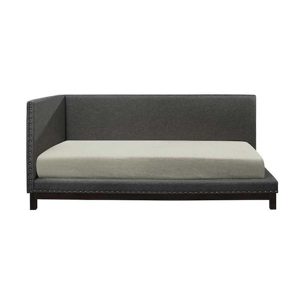 EVERGLADE HOME Flynn Dark Gray Twin Daybed