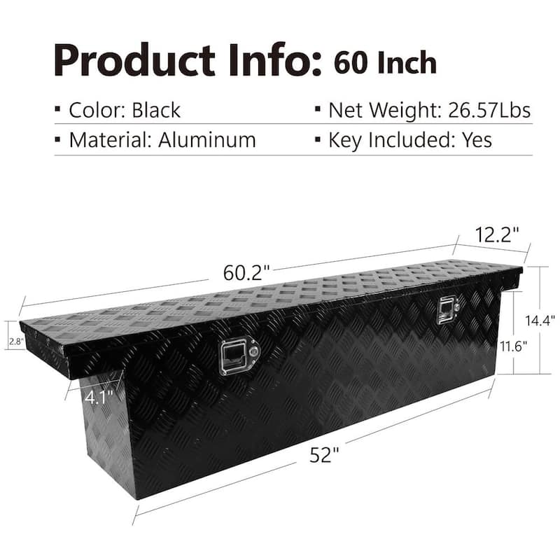 46 Gal. Aluminum Deck Box, Tool Box