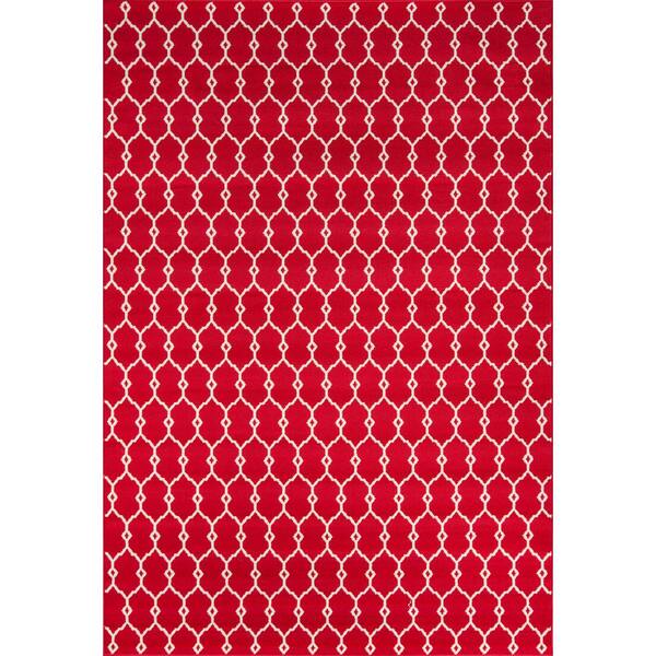 Momeni Baja Red 5 ft. x 8 ft. Indoor/Outdoor Area Rug