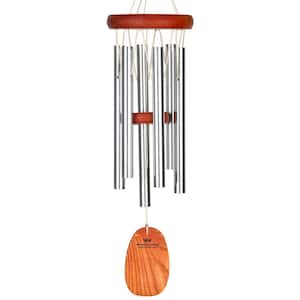 Signature Collection, Amazing Grace Chime, Small 16 in. Silver Wind Chime