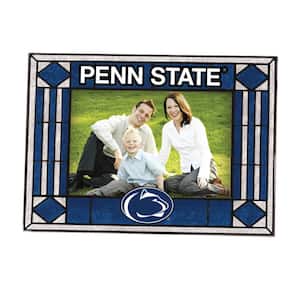 4 in. x 6 in. Penn State Gloss Multi Color Art Glass Picture Frame