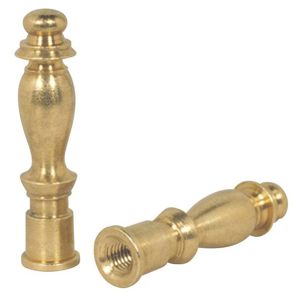Westinghouse 2 in. Solid Brass Lamp Finials (2-Pack)