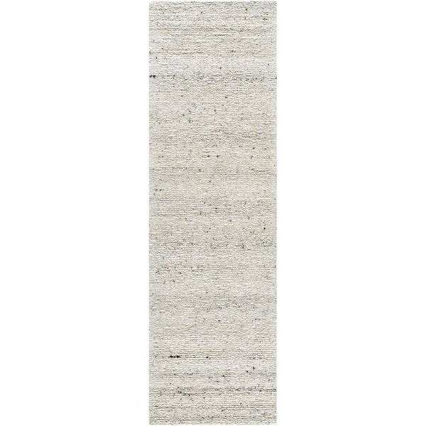 Livabliss Passion Light Grey Cottage 3 ft. x 10 ft. Indoor Area Rug