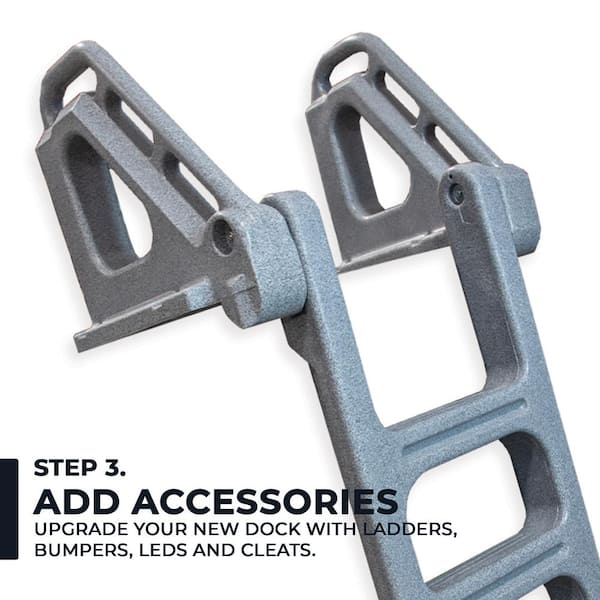 Tommy Docks Flexx Flex 8 ft. Extended Platform Floating Dock Package Pipe Guides TDFXT 16208 PG The Home Depot